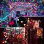 Ulinek Guirlande Lumineuse LED 100m 1000LEDs Extérieur Multicolore, Eclairage Lumineux Noël Décoration 8 Modes IP44 Extérieur/In