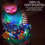 Ulinek Guirlande Lumineuse LED 100m 1000LEDs Extérieur Multicolore, Eclairage Lumineux Noël Décoration 8 Modes IP44 Extérieur/In