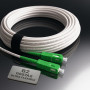 Elfcam® - Câble/Rallonge Fibre Optique (Orange SFR Bouygues) - Jarretière Simplex Monomode SC-APC à SC-APC - Blindage et Connect