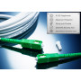 Elfcam® - Câble/Rallonge Fibre Optique (Orange SFR Bouygues) - Jarretière Simplex Monomode SC-APC à SC-APC - Blindage et Connect