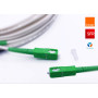 Elfcam® - Câble/Rallonge Fibre Optique (Orange SFR Bouygues) - Jarretière Simplex Monomode SC-APC à SC-APC - Blindage et Connect