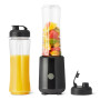 Amazon Basics Blender Portable pour Smoothies avec 2 Verres de Voyage, 600ml, 300W, Noir