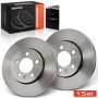 Frankberg Lot de 2 disques de frein pour essieu avant compatibles avec Golf IV 1J1 1.4L-2.3L 1997-2005 Polo 6C1 6R1 1.0L-1.2L 20