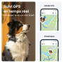 Tractive – Collier GPS pour chien | 2025 Édition | Leader du marché | Localisation en direct | Alertes anti-fugue | Moniteur d'a