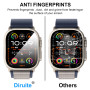 Diruite 2 Pièces Verre Trempé pour Apple Watch Ultra 3/2/1 49mm Protection Écran,HD Anti-Rayures Protecteur D'écran pour iWatch 