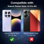 Kokio Verre Trempé pour Xiaomi Redmi Note 14 Pro 4G, 2 Pièces Protection écran Film et 2 Pièces Caméra Arrière Protecteur, Anti-