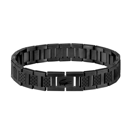 Lacoste Bracelet à maillons Collection METROPOLE Embelli avec motif petit piqué - Disponible pour homme et femme