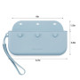 PandaEar Lot De 3 Sacs Porte-Couverts Bébé En Silicone, Boîte De Rangement Réutilisable Et Portable Pour Cuillère, Fourchette, B