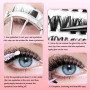 KEYRI 580 Pièces Faux Cils Individuel 30-40-50-60-80-100D Curl Extension Cils pour l'extension de Cils à Domicile Kit Faux Cils 