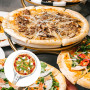 Magrimaxio 7 Pouces pelle a pizza perforée, spatule Pizza Paddle ronde en Aluminium Anodisé Dur, avec Résistance Aux Hautes Temp
