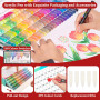 Gelanty Feutre Acrylique, 168 couleurs Acrylic Paint Marker avec embout pinceau flexible, liquide direct marqueur acrylique, feu