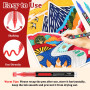 Gelanty Feutre Acrylique, 168 couleurs Acrylic Paint Marker avec embout pinceau flexible, liquide direct marqueur acrylique, feu