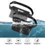 IPOW 2PCS Pochette Étanche à Ceinture Certifiée IPX8 Sangle Ajustable 3 Zipper Plastique Housse à Ceinture/Etui Imperméable/Sac 