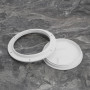 Briny River 1PC Couvercle de Trappe d'inspection de Bateau Capuchon de Trappe de Pont Rond avec Plaque de Couverture Amovible Tr