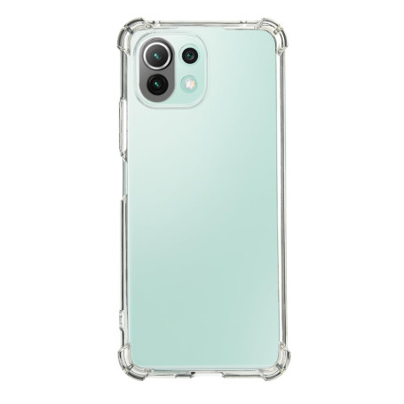 QUITECO Coque pour Xiaomi 11 Lite 5G NE, Housse Protection Souple Silicone TPU avec Coins Renforcés, Transparente