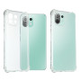 QUITECO Coque pour Xiaomi 11 Lite 5G NE, Housse Protection Souple Silicone TPU avec Coins Renforcés, Transparente