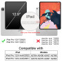 JETech Coque pour iPad Pro 12,9 Pouces (Modèle 2022/2021, 6ème/5ème Génération), Support la Charge de Pencil, Housse étui avec V