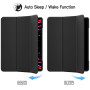 JETech Coque pour iPad Pro 12,9 Pouces (Modèle 2022/2021, 6ème/5ème Génération), Support la Charge de Pencil, Housse étui avec V
