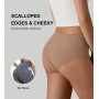 SHARICCA Culotte sans Couture Femme - Taille Haute Elasticité Invisible Slips Confort Respirant Sport Culottes Grande Taille