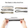 Comius Sharp 6 Pièce Strass Bandeaux Élastiques Bohême Elastiques Bandeaux avec Cristal Strass Bijoux Bandes pour Femmes Cheveux