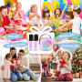 Cadeau Fille 3 4 5 6 7 8 9 10 Ans, Micro Karaoke Enfants avec 2 Micro sans Fil, Microphone sans Fil pour Enfant Jouet Fille - Ca