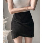AIEOE Jupe Jmini pour Femme Jupes Crayon Sexy Courte Hiver Élégante Plissée Cocktail Party Taille S-XL