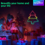 Kangtaixin Neon Ruban LED 3m, RGB Bande LED avec Contrôle APP Contrôle, Flexible Étanche Découpable Synchronisation Musicale Ban