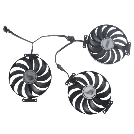 Bxcqzs Ventilateurs de Refroidissement 7Pin 95MM pour pour ASUS ROG Strix RTX 3060 3070 3080 Ti 3090 Carte Graphique GPU Refroid