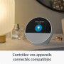 Echo Spot | Noir, pack de 2 + Tapo L530EA ampoule connectée LED (E27), Fonctionne avec Alexa - Kit de démarrage Maison connectée