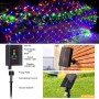 GHONLZIN LED Solaire Guirlande Lumineuse, 2x3M Guirlande Lumineuse Filet, 192 LEDs 8 Modes Étanche Extérieure Maille Lumineuse a