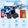 Carte Micro SD 64 Go, Lot de 2 SD Card avec Adaptateur UHS-I A1 C10 TF Carte Memoire Micro SD Cartes Mémoire Microsd pour Tablet