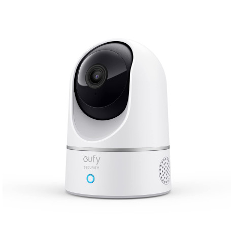 eufy Security IndoorCam E220 Camera Interieur sans Fil, 2K Pan & Tilt, Camera Surveillance WiFi, Détection des Humains et Animau