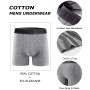 FINETOO Lot de 3 Boxer Homme Coton Long Caleçon Pas d'étiquette Qui Gratte sous-vêtement Fitted Trunk S-2XL