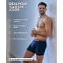 DANISH ENDURANCE Boxer Homme en Coton Ultra Doux et Élastique avec ou sans Poche, Caleçon Homme, Lot de 3, 6 ou 10