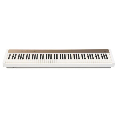 Woodbrass XP2 Piano Numérique Portable Bluetooth Blanc - Clavier toucher lourd réaliste 88 touches - 189 polyphonies, 12 sonorit