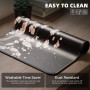 EFISH Tapis de Souris de Jeu (800 × 300 × 3 mm) étendu Grand Tapis de Souris à Bords Cousus,Base en Caoutchouc antidérapante,Noi