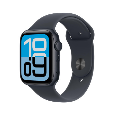 Apple Watch SE 3 [GPS 44 mm] Montre connectée avec boîtier Minuit et Bracelet Sport Minuit. Moniteur activité/Sommeil/fréquence 