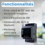 Shelly Pro 4PM - Interrupteur connecté sur rail DIN, W-Fi, LAN (4 canaux - 40 A), Compteur de consommation intégré, Contrôle à d