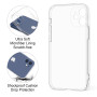 Meliya 1 Piece Coque Compatible pour iPhone 12 Mini 5.4”, Étui en Silicone avec Doublure en Microfibre Souple, Conception Spécia