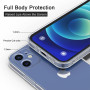 Meliya 1 Piece Coque Compatible pour iPhone 12 Mini 5.4”, Étui en Silicone avec Doublure en Microfibre Souple, Conception Spécia