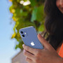 Meliya 1 Piece Coque Compatible pour iPhone 12 Mini 5.4”, Étui en Silicone avec Doublure en Microfibre Souple, Conception Spécia