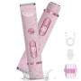 XkuiHF 2 in 1 Rasoir Electrique Femme, Tondeuse Femme Intime, IPX7 Étanche Rasoir Femme, utilisation humide et sèche pour le vis