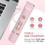 XkuiHF 2 in 1 Rasoir Electrique Femme, Tondeuse Femme Intime, IPX7 Étanche Rasoir Femme, utilisation humide et sèche pour le vis
