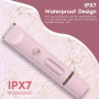 XkuiHF 2 in 1 Rasoir Electrique Femme, Tondeuse Femme Intime, IPX7 Étanche Rasoir Femme, utilisation humide et sèche pour le vis