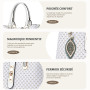 FORRICA Sac à Main Femme Sacs à Bandoulière Pendentif Exquis Sac Fourre Tout PU Cuir Dames Sac Portés Main pour Banquet Navette 