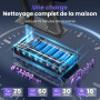 Circlio Aspirateur Balai sans Fil 600W/58000Pa/75min, Aspirateur sans Fil Puissant avec Écran LED Intelligent, Brosse Anti-emmêl