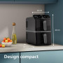 Philips AirFryer Série 4000 10L VerticalDuo – Double panier, RapidAir, cuisson synchronisée, 2 repas en même temps, gain de 45% 