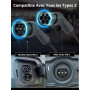 bokman Câble Recharge Voiture Electrique, Câble Type 2 (7kW/ 10 Mètres/Monophasée/ 32A) Câble Recharge Type 2 Rapide Compatible 
