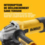 DEWALT - Meuleuse d'angle filaire 125mm à vitesse variable, 1500W avec interrupteur anti-redémarrage - Kit de surfaçage, DWE4257