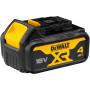 DEWALT - Meuleuse Brushless XR 18V 5Ah Li-Ion - Lame Ø125mm - 1000W - Vitesse à Vide 9000tr/min - Batterie 4 Ah Compatible Avec 